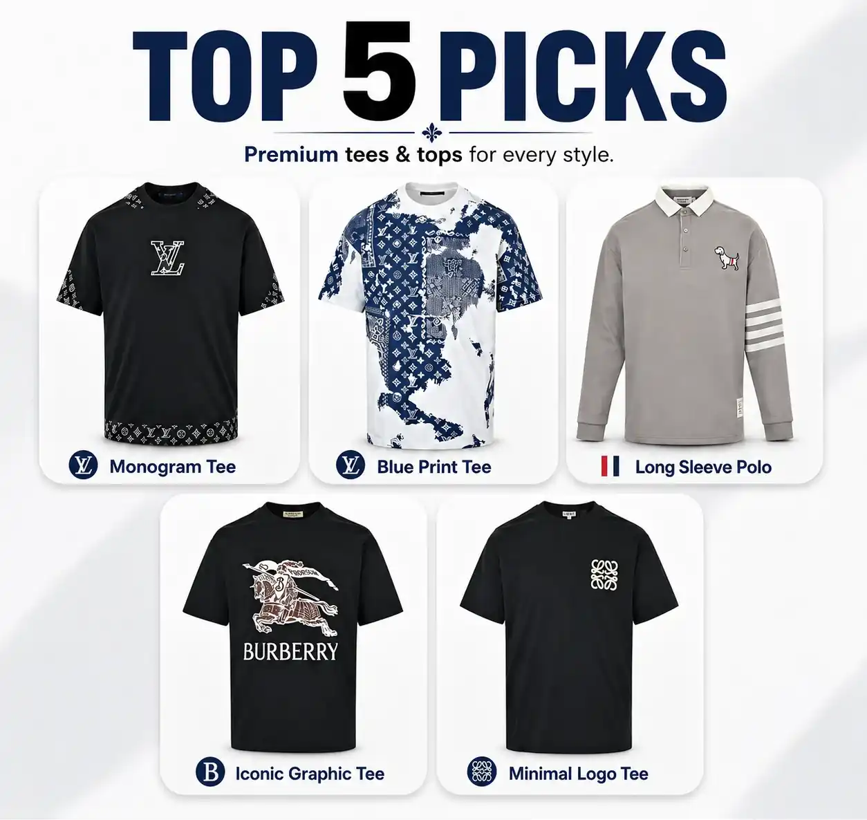 Top 5 premium tees and tops product picks